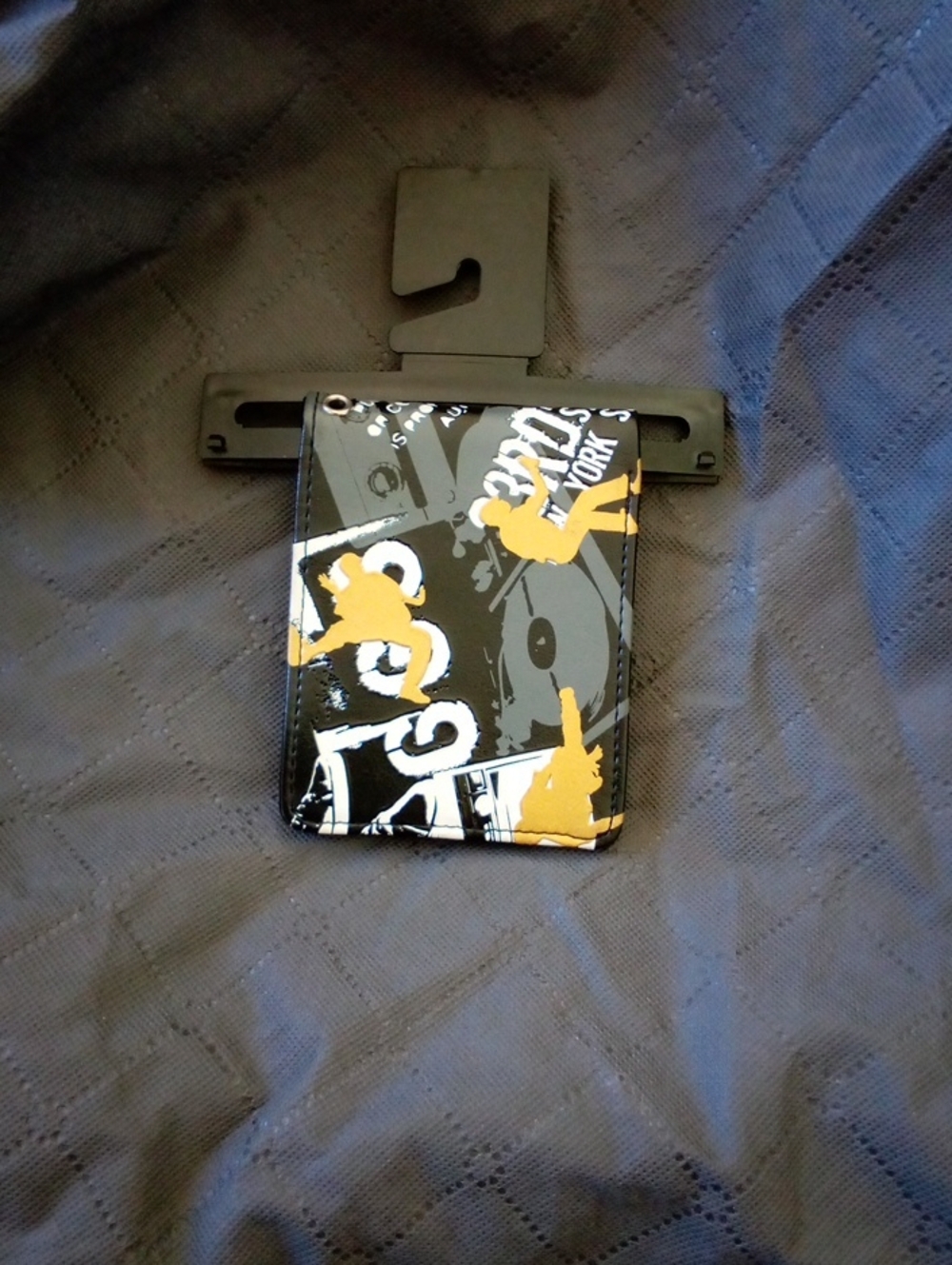 Black and Yellow Graphic Card Waller